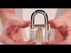 12pcs Μαύρο κλειδαρά εργαλεία κλειδαράς Pick Set Διαφανή κλειδαρά picking εξάσκηση κιτ εργαλεία