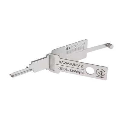 Αγορά Lishi 2in1 Residential Civilian tools Lock Cylinder Opening Tool(SS342) Reader for japan KAWAJUN Locksmith Tools ηλεκτρονική κατασκευή