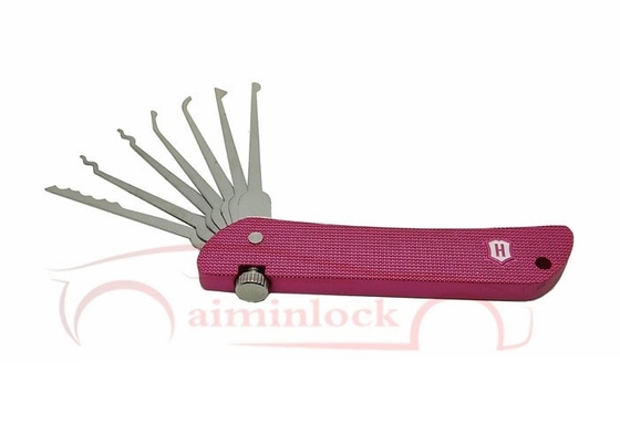 Αγορά Εργαλεία κλειδαριού Haoshi Fold Foldable 7 in 1 Lock Picking Set Εργαλεία κλειδαριού (Pink) ηλεκτρονική κατασκευή