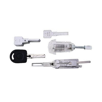Διαφανής κλειδαριά αυτοκινήτου για VW HU66 2 In1 Lockpicks Lishi Door Lock Pick