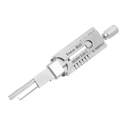 Iseo R6 SS304 Πολιτικός Lishi 2in1 Εργαλεία διαλέξεως κλειδαριού Αυτοκίνητο Εργαλεία κλειδαριού Ενεργειακό κλειδί