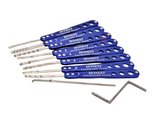 Κλειδωματοκιβώτιο εργαλεία κλειδαράς 8 σε 2 κλειδαράς Pick Set Hooks Lock Pick Set