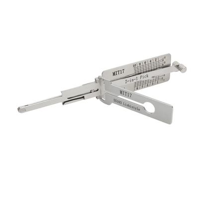 Εργαλεία κλειδαριού Lishi MIT17-10cuts SS103 2 σε 1 για το ανοιχτήρα κλειδαριού Mitsubishi